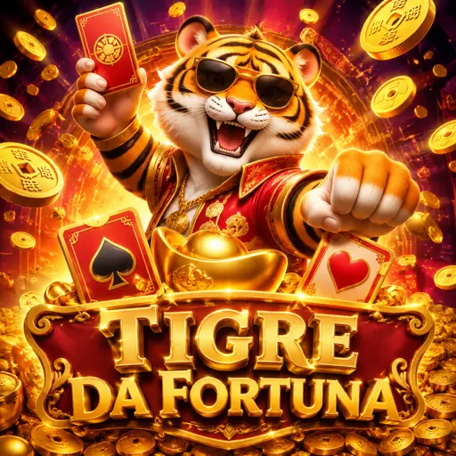 Fortune Tiger com tigre dourado e símbolos vermelhos